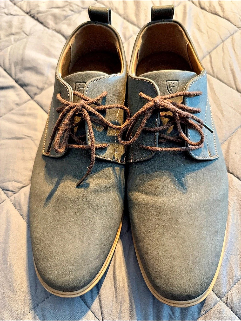 Deer Stags, Lisbon. Supra Men's Blue Gray Lace-Up Sneakers